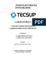 Circuitos Eléctricos Integrados: Laboratorio 1