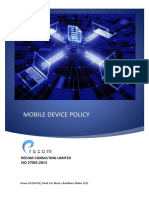 Mobile Device Policy