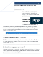 Top 50 Desktop Support Interview Questions and Answers
