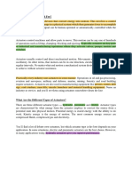 Actuators Notes