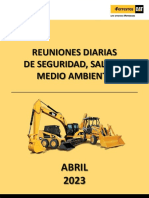 Reuniones Diarias de Seguridad, Salud Y Medio Ambiente: Abril 2023