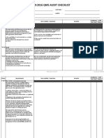 Iatf 16949:2016 Qms Audit Checklist