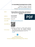 1-Gaming Addiction in Adolescent Boys The Interplay of Anger Expression, Narcissistic Personality and Social Interaction