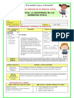 "Año de La Unidad, La Paz y El Desarrollo": Pubertad: La Convivencia en Las Diferentes Etapas