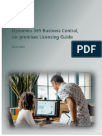 Dynamics 365 Business Central On-Premises Licensing Guide