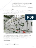 Switchgear Interlocking System and Arc Protection That You MUST Consider in The Design