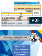 Ficha Pedagógica Proyecto 7 - Semana 1 8vo Egb