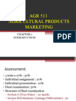 Agr 513: Agricultural Marketing Product