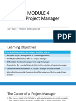 MODULE 4 The Project-Manager