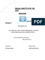 Central India Institute of Technology Indore: MA Jor Research Project