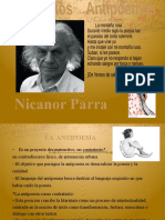 Antipoesía Artefactos NIcanor Parra