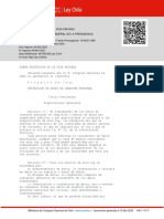 Ley 19628 y Decreto 779 Proteccion de La Vida Privada