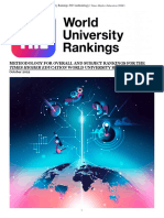 The 2023 World University Rankings Methodology