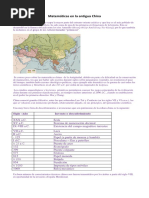 Matemáticas en La China Antigua y Medieval - Resumen