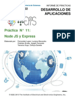 Práctica #11: Node JS y Express: Desarrollo de Aplicaciones