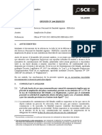 Ampliacion de Plazo - Contratación Directa