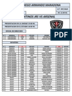 Argentinos Jrs Vs Arsenal: Estadio: Diego Armando Maradona