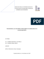 Protocolo de Investigación Conocimiento y Uso de Métodos Anticonceptivos en Adolescentes