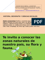 Historia, Geografía Y Ciencias Sociales: Objetivo de Aprendizaje:Clasificar y Caracterizar Algunos Paisajes de Chile