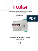 Interruptor Magnetotérmico Diferencial Con Reconexión Automática Recmax LPD