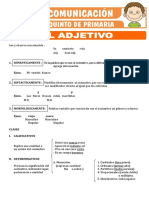 Es La Palabra Que Se Une Al Sustantivo, para Calificarlo o Determinarlo