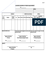 Inventory and Inspection Report of Unserviceable Property