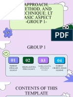 Approach, Method, and Technique LT Basic Aspect - GROUP 1