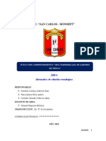 I.E. "San Carlos - Monsefú": Área Alternativa de Solución Tecnológica