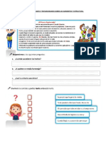 Leemos Una Anécdota y Reflexionamos Sobre Los Elementos y Estructura - Ficha