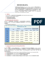 Demografia: I. Tipos