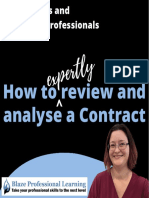 How To Review & Analyse A Contract