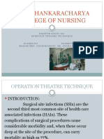 Shri Shankaracharya College of Nursing: Indepth Study On: Opertion Theatre Technique