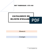 Catalogue de Sujets D'Examen: Enoncés