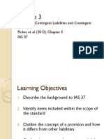 Lecture 3 Provisions - Contingent Liabilities and Contingent Assets