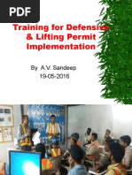 Training For Defensive Driving & Lifting Permit Implementation - stg3 - May2016