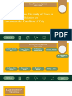 A Study of Species Diversity of Trees in Determining Its Relation On Environmental Condition of City