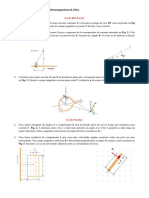 Eletromagnetismo & Ótica: 1. Determine A Magnitude e Direção Do Campo Magnético No Ponto P Devido A Esta Corrente