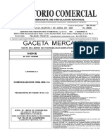 Repertorio Comercial: Gaceta Mercantil