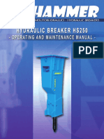 Hydraulic Breaker HS250 Operating and Maintenance Manual