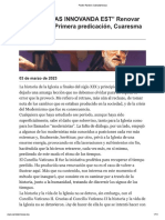 CUARESMA 2023 1 03mar23 1a. Predicación Ipsa Novitas Innovanda Est - Renovar La Novedad Card Raniero Cantalamessa