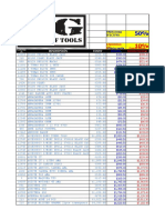 Descripción Costo Codig O: Porcentaje PARA Venta Efectivo