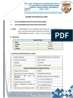 Informe Del Residente de Obra