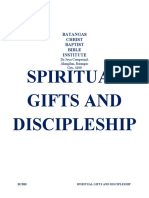 Spiritual Gifts and Discipleship: Batangas Christ Baptist Bible Institute