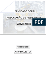 Resolução Atividades RESISTORES