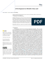 Metals: Review of The Recent Development in Metallic Glass and Its Composites