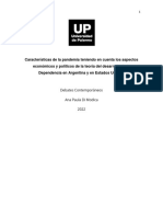 Análisis Del Posicionamiento de Argentina Durante La Pandemia Del Covid-19 Con Respecto A Estados Unidos