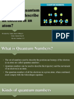 How To Use Quantum Numbers To Describe An