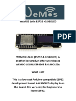 Wemos Lolin Esp32 0.96oled