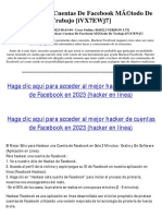 Como Hackear Cuentas de Facebook Mã©Todo de Trabajo (Ivx7Ewj7)