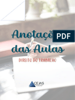 Anotações Das Aulas: Direito Do Trabalho